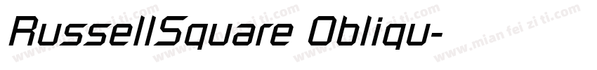 RussellSquare Obliqu字体转换